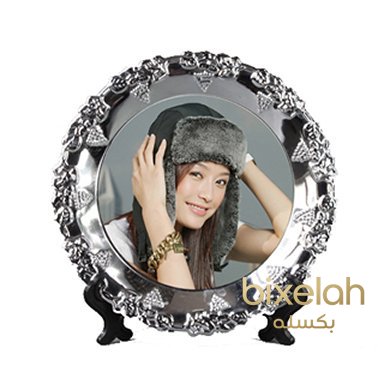 الطباعة على صحن معدن 