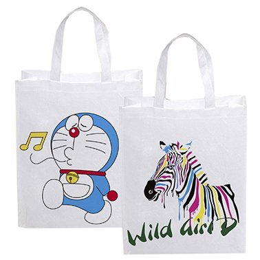 الطباعة على كيس قماشي واسع وكبير